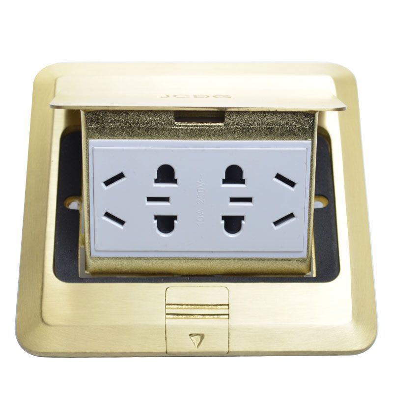 全铜板防水地插座阻尼慢弹大功率五孔十孔usb网络电源多功能插座 铜