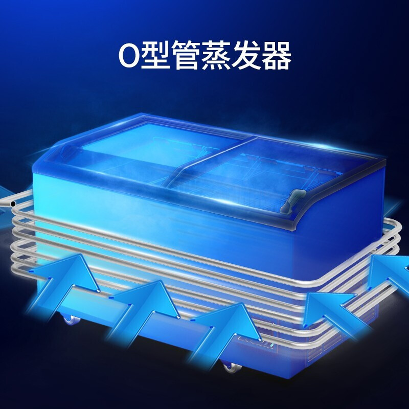 澳柯玛(AUCMA) 超市组合展示柜商超岛柜 卧式冰柜冰淇淋冷冻雪糕柜冷饮水饺丸子保鲜柜直柜IHF-D2209PA