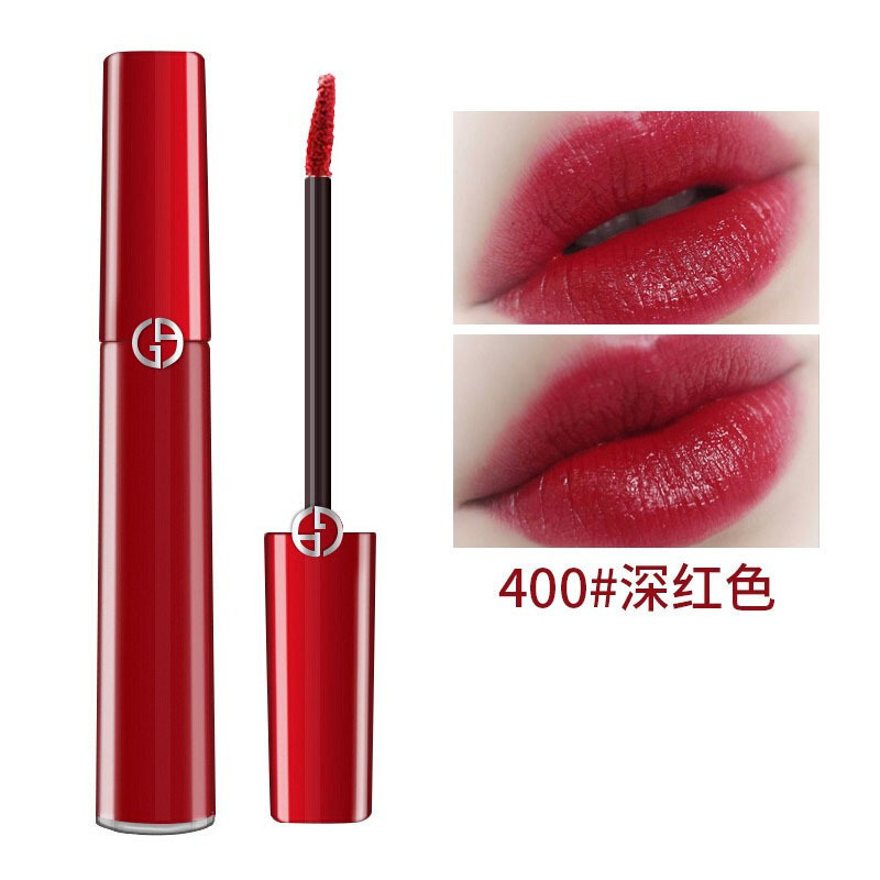 阿玛尼giorgioarmani唇釉臻致丝绒复古口红液体唇膏656ml魅惑正红400