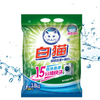 白猫全效去渍+亮白无磷洗衣粉3.8kg