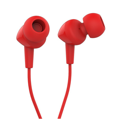JBL C100SI 入耳式运动耳机 通话带麦线控音乐耳机 手机耳机带麦耳塞 红色
