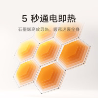 小米(MI)石墨烯踢脚线电暖器2 加湿版 米家智能取暖器办公室家用节能浴室防水暖风机电暖气小型太阳热风机