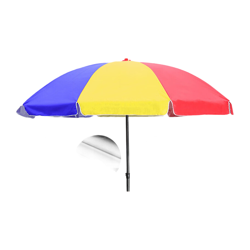 鸣固 圆形遮阳伞 2.8米彩+三层骨架+牛津银胶布高清大图