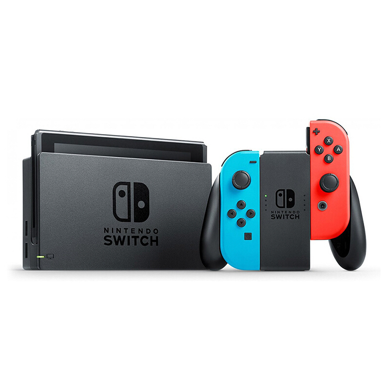 任天堂nintendoswitch游戏机ns红蓝手柄增强续航版日版