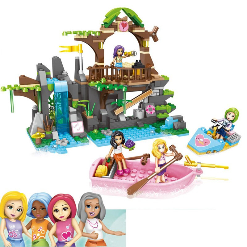 兼容乐高女孩海岛沙滩系列拼装积木好朋友公主城堡拼装玩具登岛观景