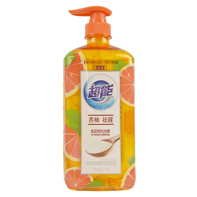 超能洗洁精食品洗洁精西柚祛腥1kg