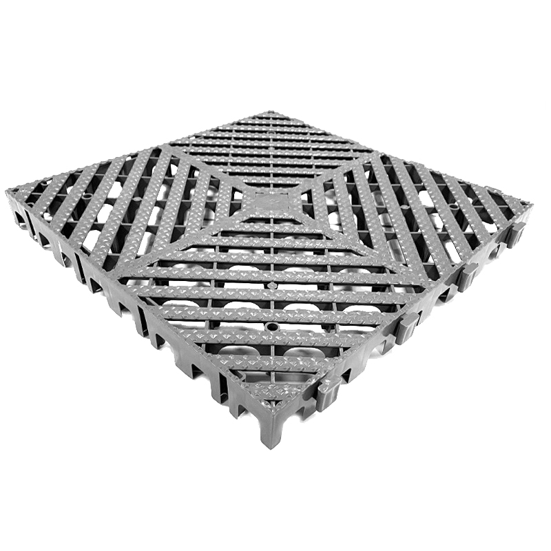 臻远 ZY3121314地格栅塑料拼接地板垫网格垫板 灰色