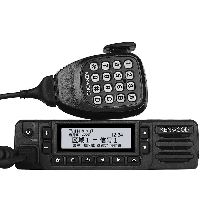 建伍(KENWOOD )NX3820C 数字车载台 车载对讲机 电台基地台 DMR/NXDN多数字制式 带夹边天线馈线
