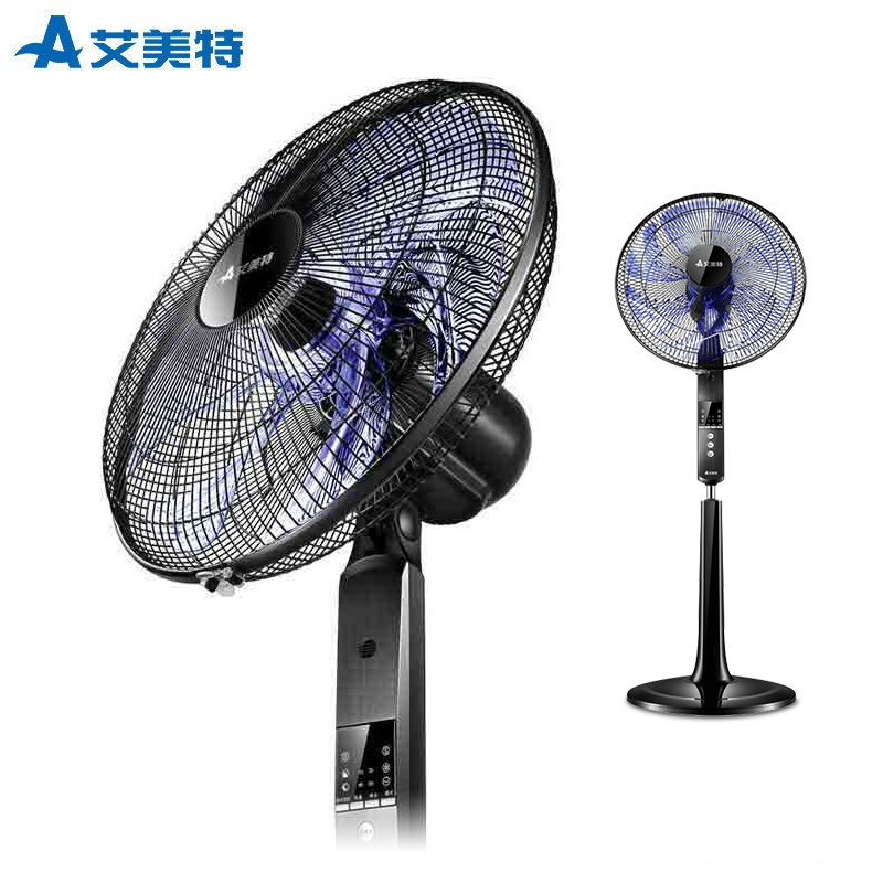 艾美特airmate电风扇fs4086riw家用7片智能遥控控制版自然风正常风
