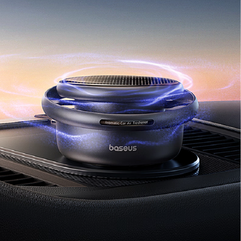 倍思(BASEUS) 逸动 太阳能车载香薰 星曜黑 C20363000111-00高清大图