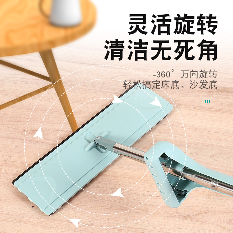 免手洗拖把桶懒人拖家用大号干湿两用平板拖地一拖净地板推棉高清大图