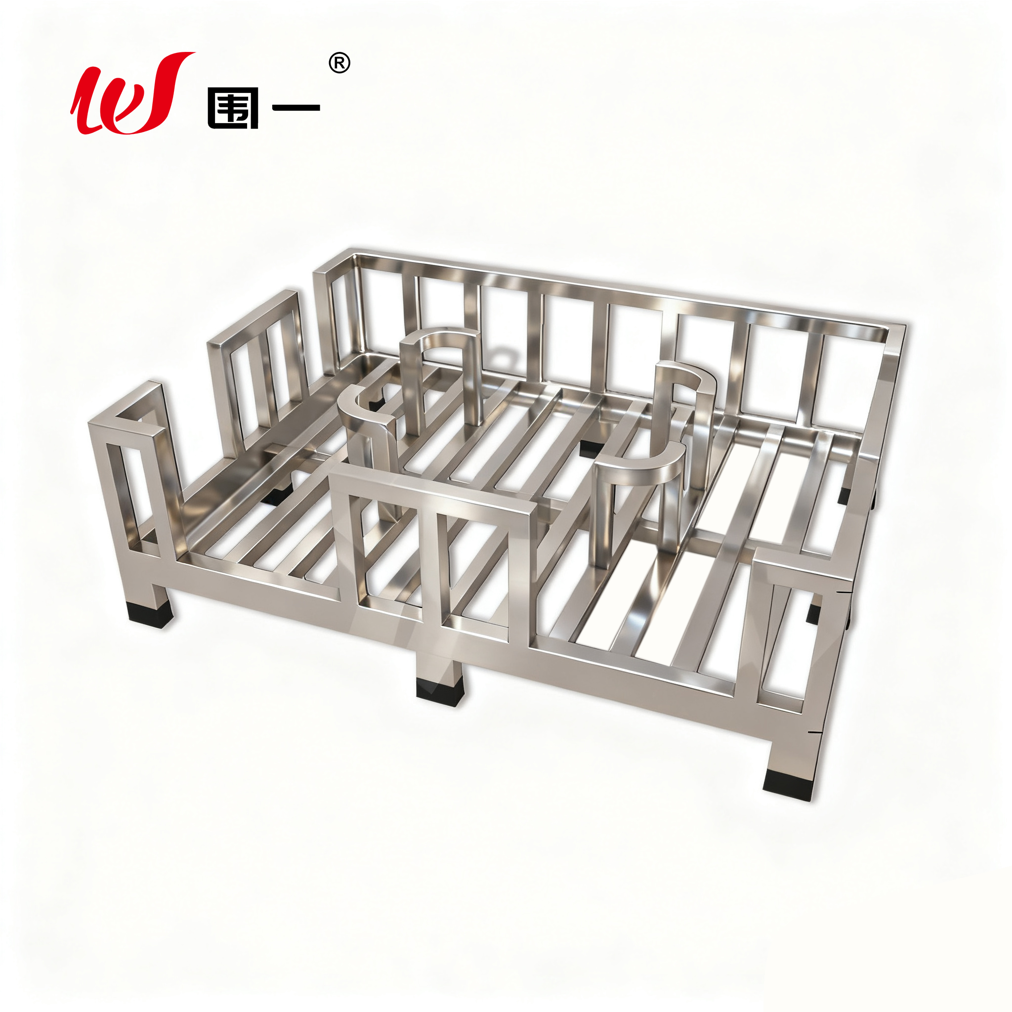 围一 不锈钢托盘 长1500*宽1100*高500mm 个高清大图