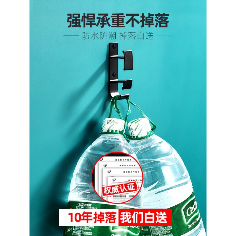 免打孔洗脸盆收纳架壁挂式卫生间浴室脸盆置物架厕所墙上脸盆挂架 三维工匠 经典银-5只装储物架高清大图