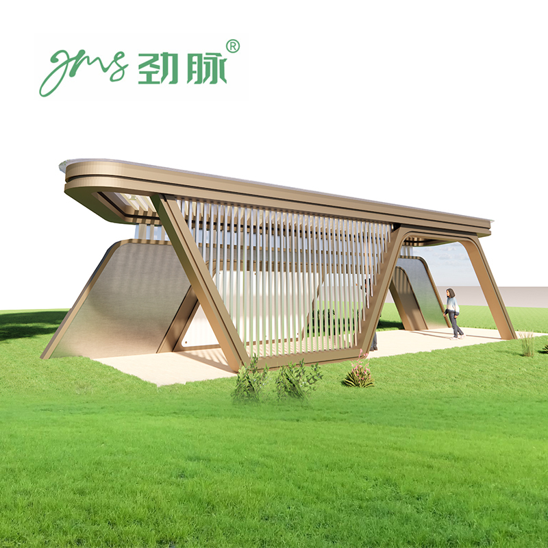 劲脉 文化特色长廊(金属廊架) JM002L 平方高清大图