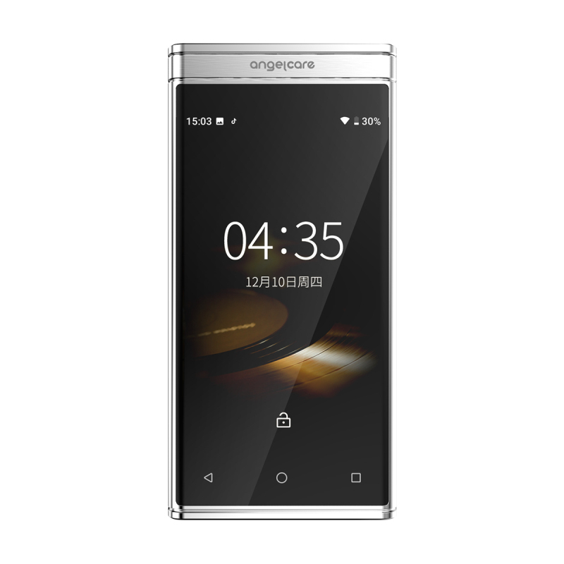 守护宝 W2020 金色和银色 颜色拍下备注 翻盖老人机大屏商务双卡双待智能手机全网通4G电信移动联通手写触屏老人定位微信备用机高清大图