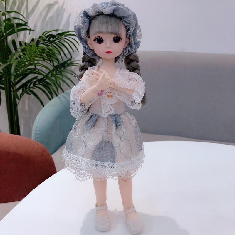 双辫灰小可爱如图单件衣服不包含身体头鞋30厘米芭比娃娃6分bjd肥娃
