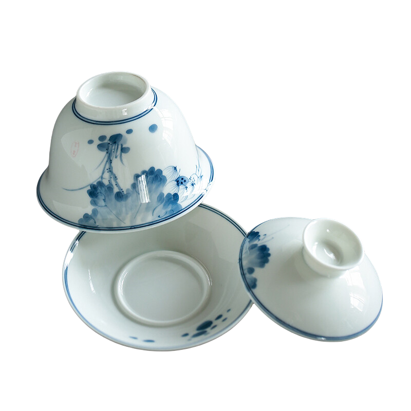 苏氏陶瓷(SUSHI CERAMICS) J0267 手绘荷韵茶具 165ml(单位:盒)