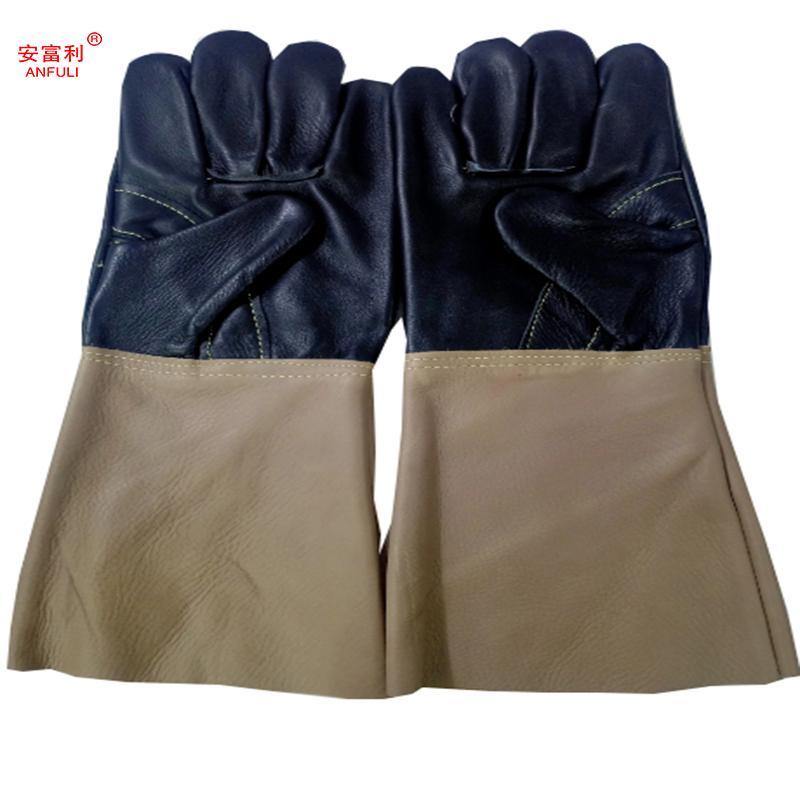 安富利拼色长皮手套 均码/双高清大图
