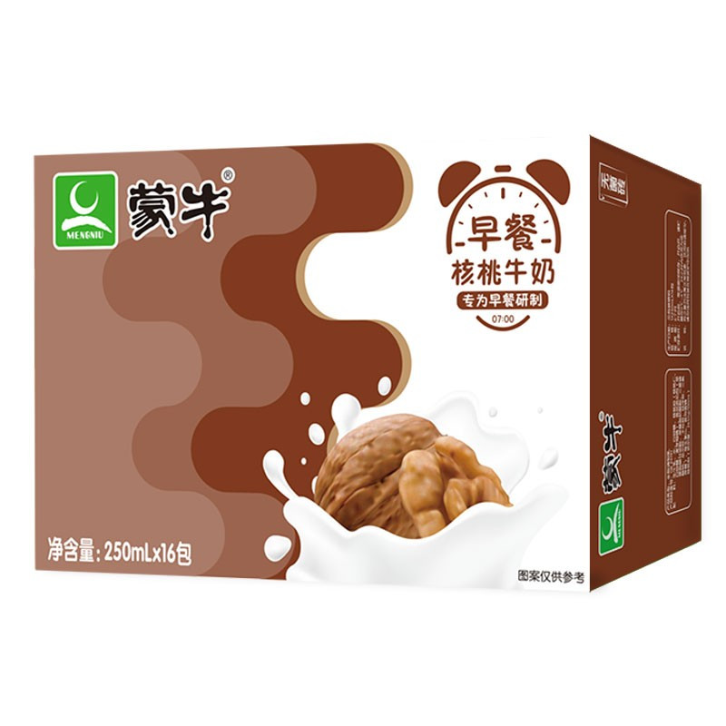 蒙牛早餐奶 核桃味牛奶 250ml*16盒