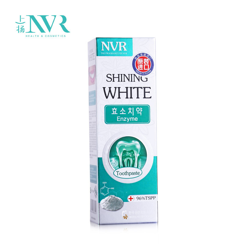 上扬NVR生物蛋白酶牙膏100g原装进口 薄荷味 洁白牙齿清新口气去牙渍牙垢