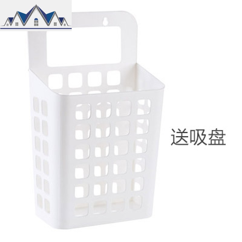 吸盘挂式脏衣篮脏衣服收纳筐 塑料收纳篮大号脏衣篓洗衣篮 三维工匠高清大图