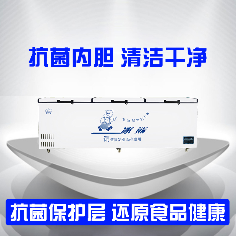 冰熊(bing xiong)1608升商用大展示柜 卧式大冰库冷柜 冷藏冷冻转换柜 顶开门冰柜 3.0米 HB-3000