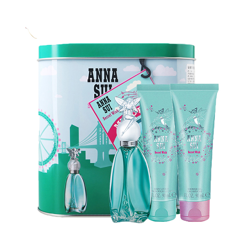 安娜苏 Anna Sui 香氛套装 礼盒安娜苏 Anna Sui 许愿精灵套装 淡香水 50ml 润肤露90ml 沐浴啫喱90ml 价格图片品牌报价 苏宁易购安娜苏苏宁自营旗舰店