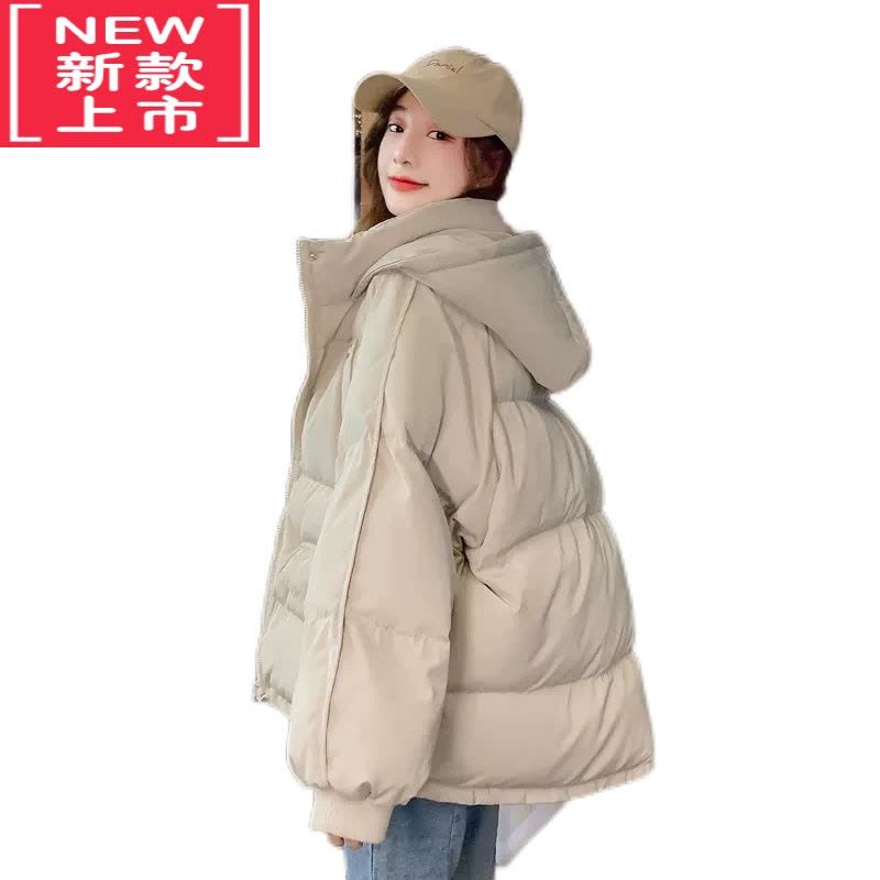 可莉允加厚面包服短款羽绒棉服女大童12初中学生宽松冬季15外套棉衣13岁图片