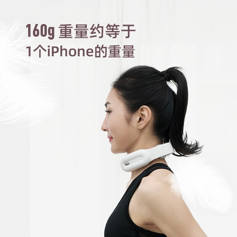 PGG 智能颈部按摩仪颈椎肩颈按摩枕按摩器 便携恒温热敷 D12 蓝色高清大图