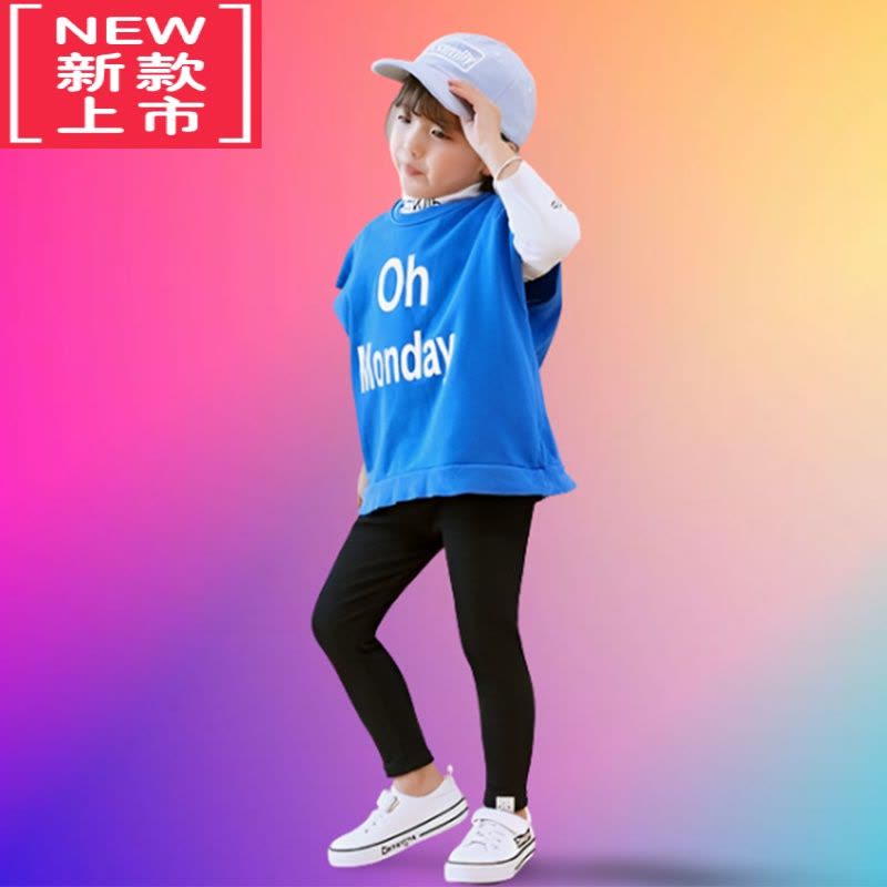 可莉允女童打底裤秋冬款加绒加厚裤子2022新款儿童羊羔绒外穿保暖棉裤保暖裤图片