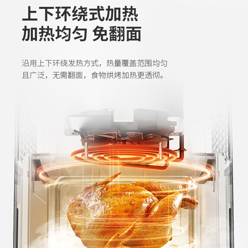 GLASSLOCK 双旋钮空气炸锅 GE-AR01WH 6L高清大图
