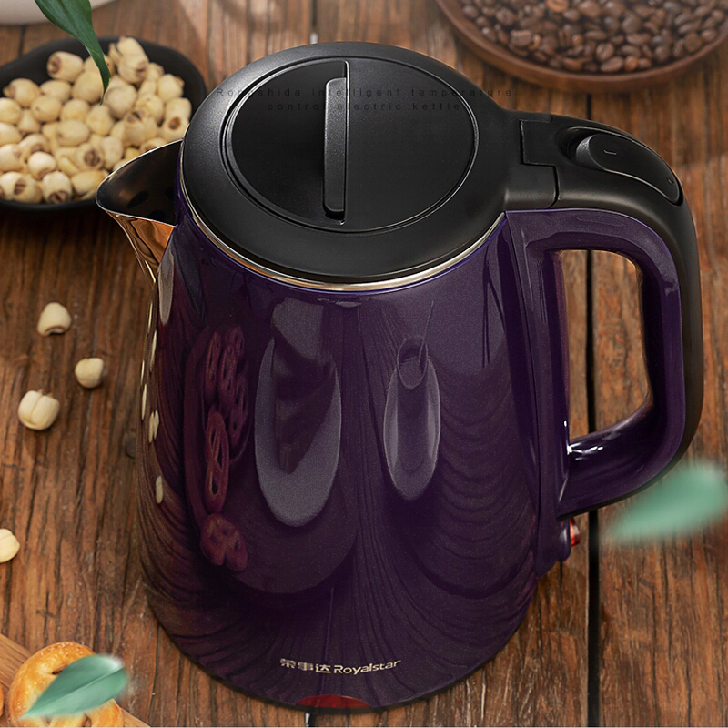 荣事达royalstar电水壶电热水壶304不锈钢18l双层防烫烧水壶开水壶rsd