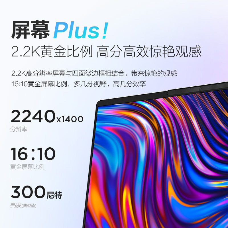 联想小新Air14Plus 2022酷睿版14英寸轻薄笔记本电脑(英特尔12代酷睿i5-1240P 12核16线程 16G 512G 2.2K护眼屏 )皓月银高清大图