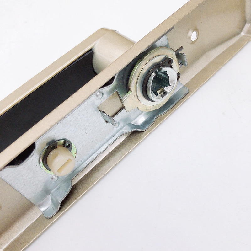 梦涵杰卫浴门锁 WY-110 孔距110mm 一字槽免钥匙单舌把手锁1把高清大图