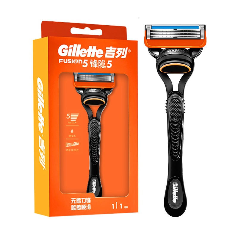 吉列锋隐手动剃须刀 五层刀头 1刀架1刀头
