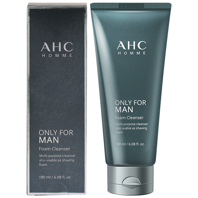AHC男士烟酰胺洗面奶180ml 收敛毛孔 深层洁净