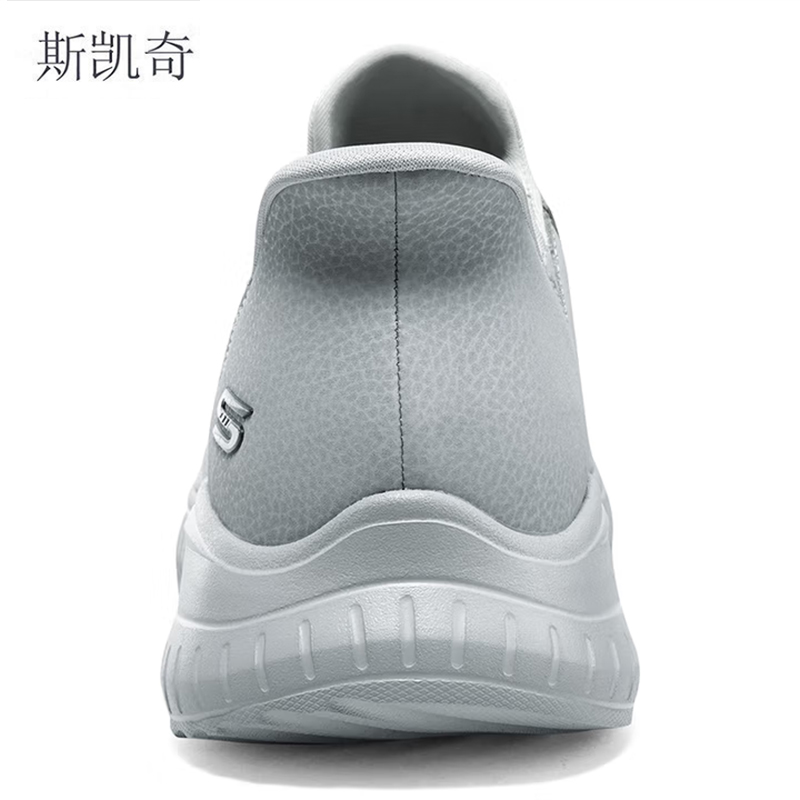 斯凯奇 男网面闪穿休闲鞋 118300/LTGY-8 双高清大图