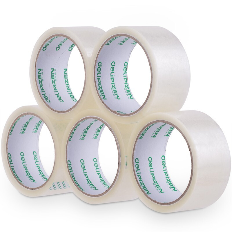 得力(deli)33675透明胶带大宽胶带粘性强透明胶打包胶带封箱胶带胶带