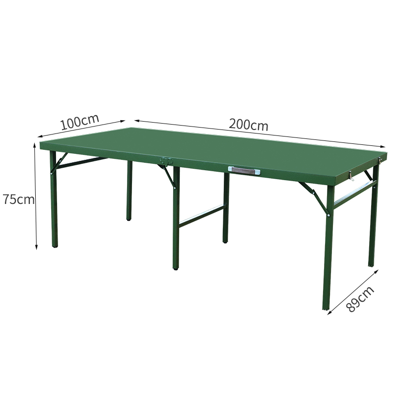 臻远 ZY-ZDZ-07 户外会议作训桌铁皮折叠餐桌指挥作业桌2米
