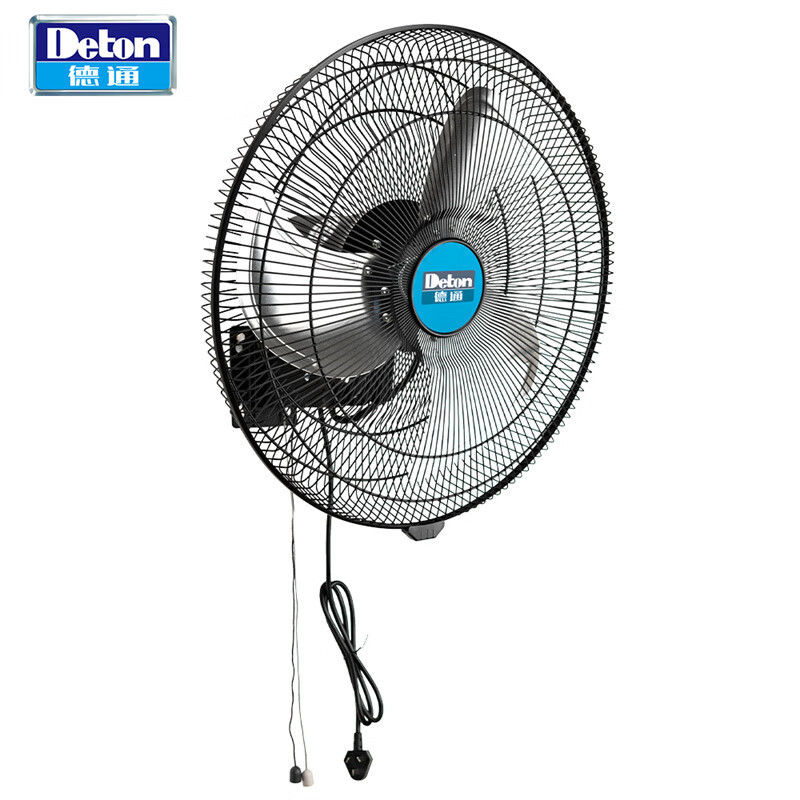德通(deton)cf-50w 工业风扇商用挂墙式壁挂扇220v可摇头办公室商场风扇高清大图