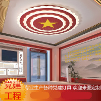 客厅灯社群大会堂会议灯订制五角星工程吸顶灯党建室大厅灯具