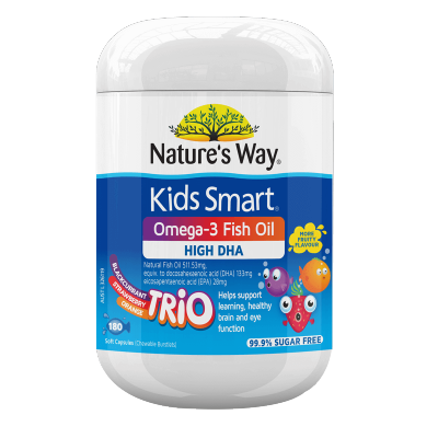 Nature’s Way佳思敏儿童复合维生素三色鱼油软糖180粒 6个月以上宝宝食用