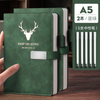 三木笔记本子2022年新款加厚A5超厚B5记事软皮商务工作记账办公会议记录本日记本学生文艺高颜值批发定制logo