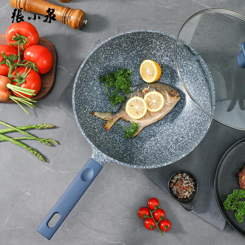 张小泉 花岗岩不粘炒锅 C31810100 32cm *高清大图