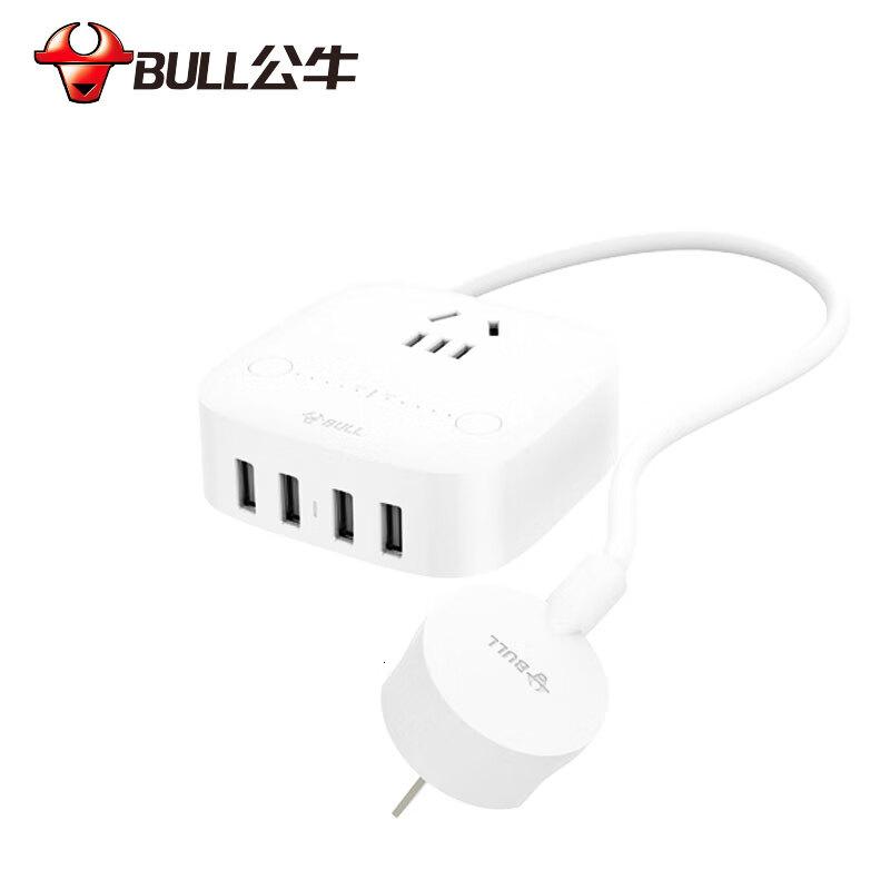 公牛(BULL)(公牛)(BULL)无线USB充电头魔方插座接线板GN-U8201T