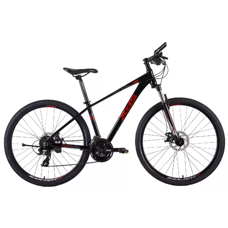 喜德盛 黑客500新品 27.5寸*15.5架高 黑/红 山地24速铝合金车架碟刹培林花鼓2022版 黑/红