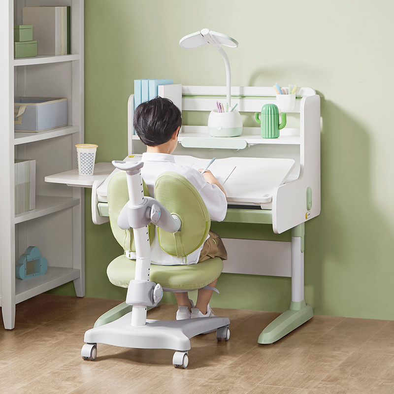 护童儿童学习桌椅套装可升降白鸽ds系列80cm100cm可选孩子家用学生课