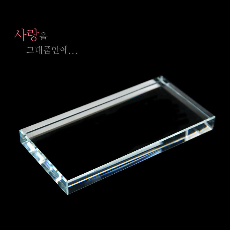 美甲透明玻璃调色板睫毛嫁接胶水垫片彩绘晕染调色盘调色工具 圆形