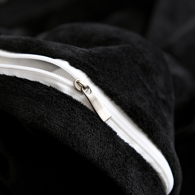 美帮汇床上四件套毛绒 双面绒冬天被套个性男士床单加绒保暖金丝绒高清大图