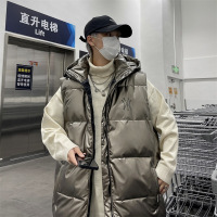 JPDUN烫印男女羽绒马甲男女款无袖背心外套 XL 金色